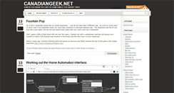 Desktop Screenshot of canadiangeek.net