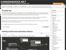 Tablet Screenshot of canadiangeek.net